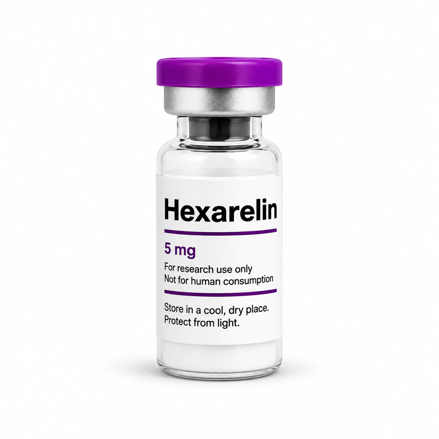 Hex Hexarelin 5mg research peptide vial