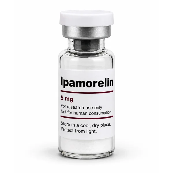 Ipamorelin 5mg research peptide vial